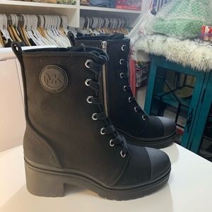 BRAND NEW MICHAEL KORS COMBAT BOOTS